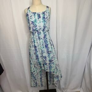 Princess Vera Wang Hi-Low Ikat Maxi Dress Small Strappy Back Boho Chic